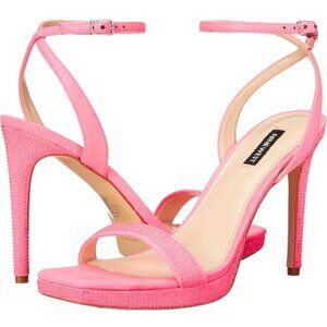 NWOT - Nine West Women's Zadien 2, Heeled Sandal, Neon Pink, Size 8